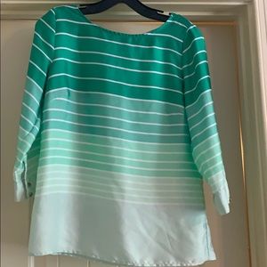 Green  stripe blouse